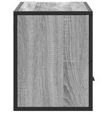 VidaXL Tv-meubel 80x31x39,5 cm bewerkt hout metaal grijs sonoma eiken