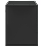 VidaXL Tv-meubel 80x31x39,5 cm bewerkt hout en metaal zwart