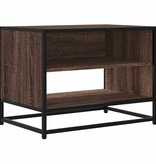 VidaXL Tv-meubel 61x40x46 cm bewerkt hout metaal bruin eikenkleur
