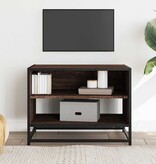 VidaXL Tv-meubel 61x40x46 cm bewerkt hout metaal bruin eikenkleur