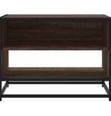 VidaXL Tv-meubel 61x40x46 cm bewerkt hout metaal bruin eikenkleur