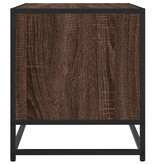 VidaXL Tv-meubel 61x40x46 cm bewerkt hout metaal bruin eikenkleur
