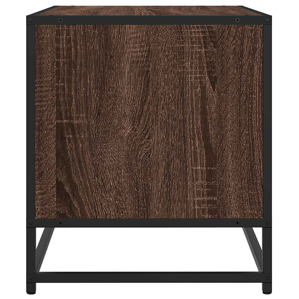 VidaXL Tv-meubel 61x40x46 cm bewerkt hout metaal bruin eikenkleur