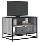 VidaXL Tv-meubel 61x40x46 cm bewerkt hout metaal grijs sonoma eiken