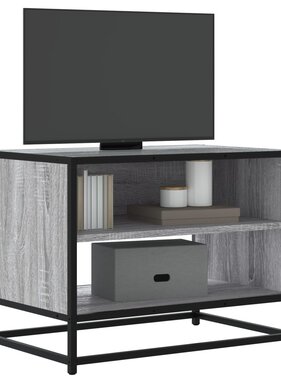 VidaXL Tv-meubel 61x40x46 cm bewerkt hout metaal grijs sonoma eiken