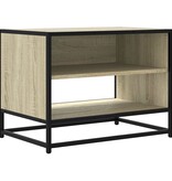 VidaXL Tv-meubel 61x40x46 cm bewerkt hout metaal sonoma eikenkleurig