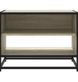 VidaXL Tv-meubel 61x40x46 cm bewerkt hout metaal sonoma eikenkleurig