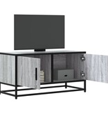 VidaXL Tv-meubel 80x34,5x40 cm bewerkt hout metaal grijs sonoma eiken