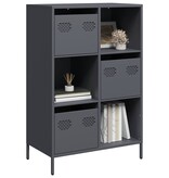 VidaXL Hoge kast 68x39x103,5 cm staal antracietkleurig