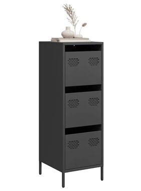 VidaXL Hoge kast 39x35x103,5 cm staal zwart
