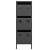 VidaXL Hoge kast 39x35x103,5 cm staal zwart