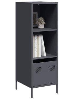 VidaXL Hoge kast 35x39x103,5 cm staal antracietkleurig