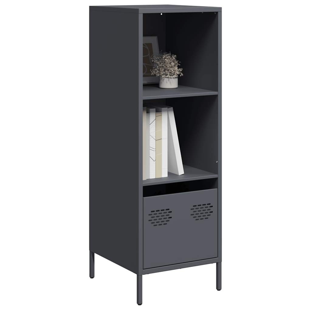 VidaXL Hoge kast 35x39x103,5 cm staal antracietkleurig