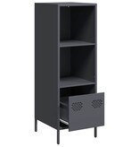 VidaXL Hoge kast 35x39x103,5 cm staal antracietkleurig
