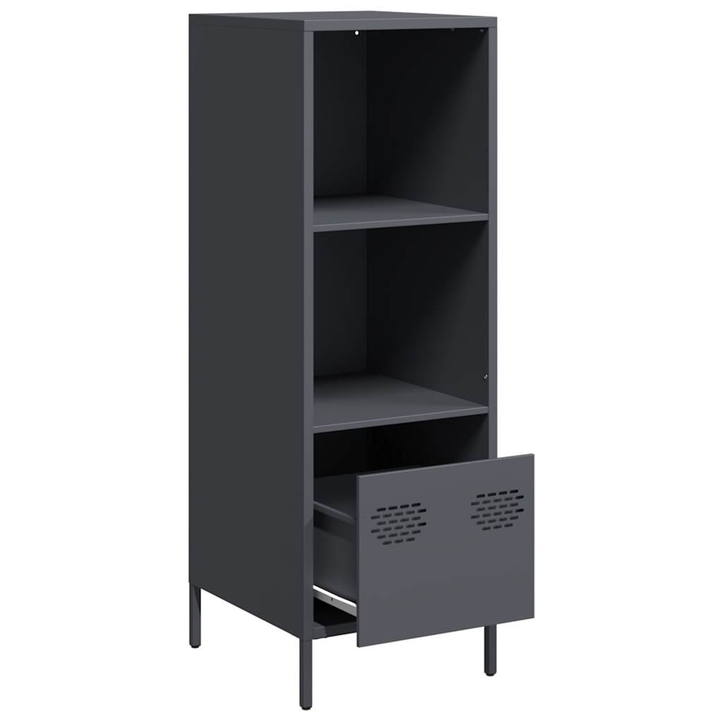VidaXL Hoge kast 35x39x103,5 cm staal antracietkleurig