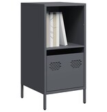 VidaXL Dressoir 35x39x73,5 cm koudgewalst staal antracietkleurig