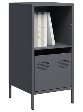 VidaXL Dressoir 35x39x73,5 cm koudgewalst staal antracietkleurig