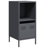 VidaXL Dressoir 35x39x73,5 cm koudgewalst staal antracietkleurig