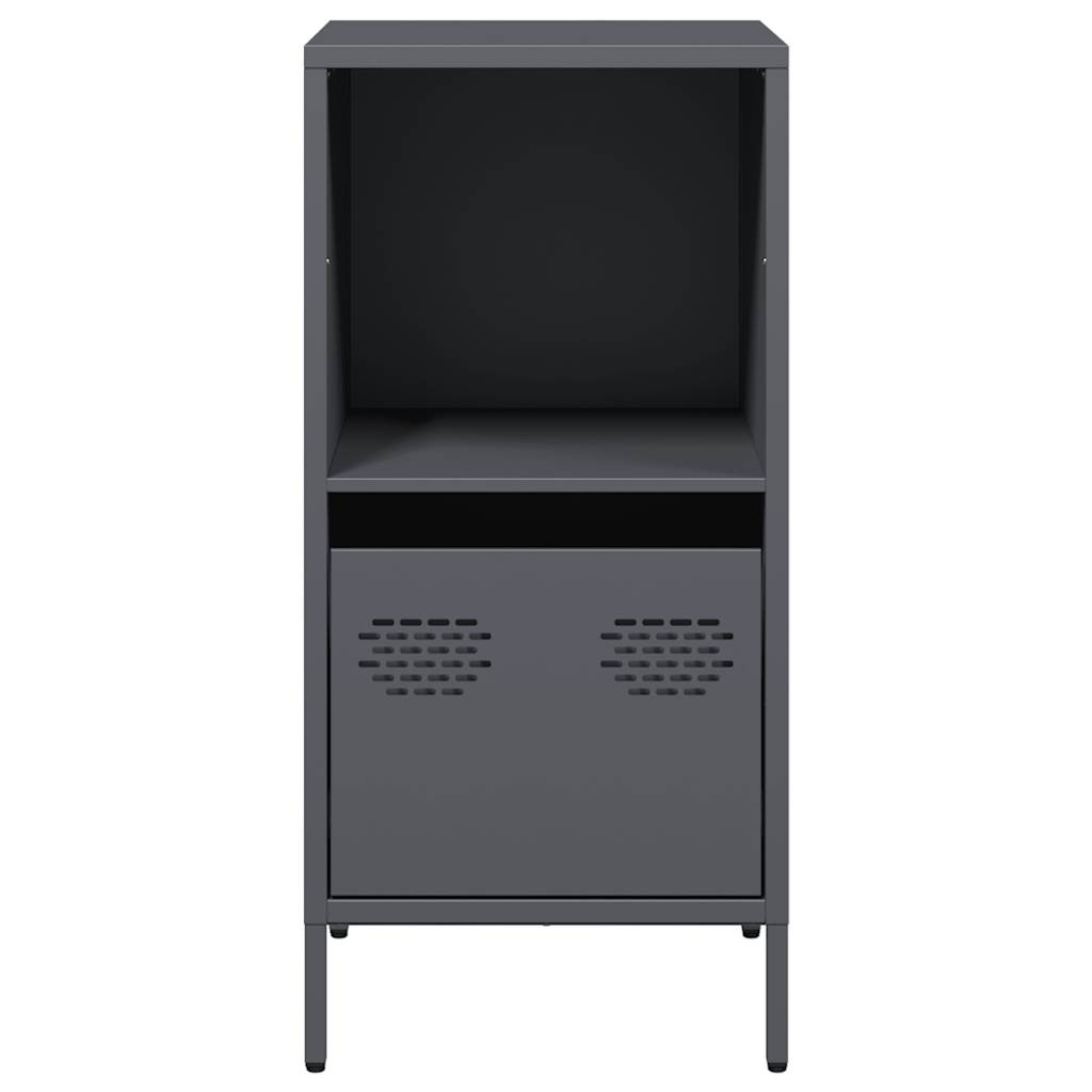 VidaXL Dressoir 35x39x73,5 cm koudgewalst staal antracietkleurig