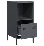 VidaXL Dressoir 35x39x73,5 cm koudgewalst staal antracietkleurig