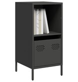 VidaXL Dressoir 35x39x73,5 cm koudgewalst staal zwart
