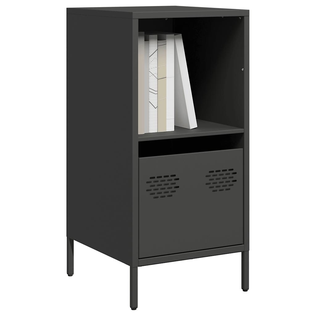 VidaXL Dressoir 35x39x73,5 cm koudgewalst staal zwart
