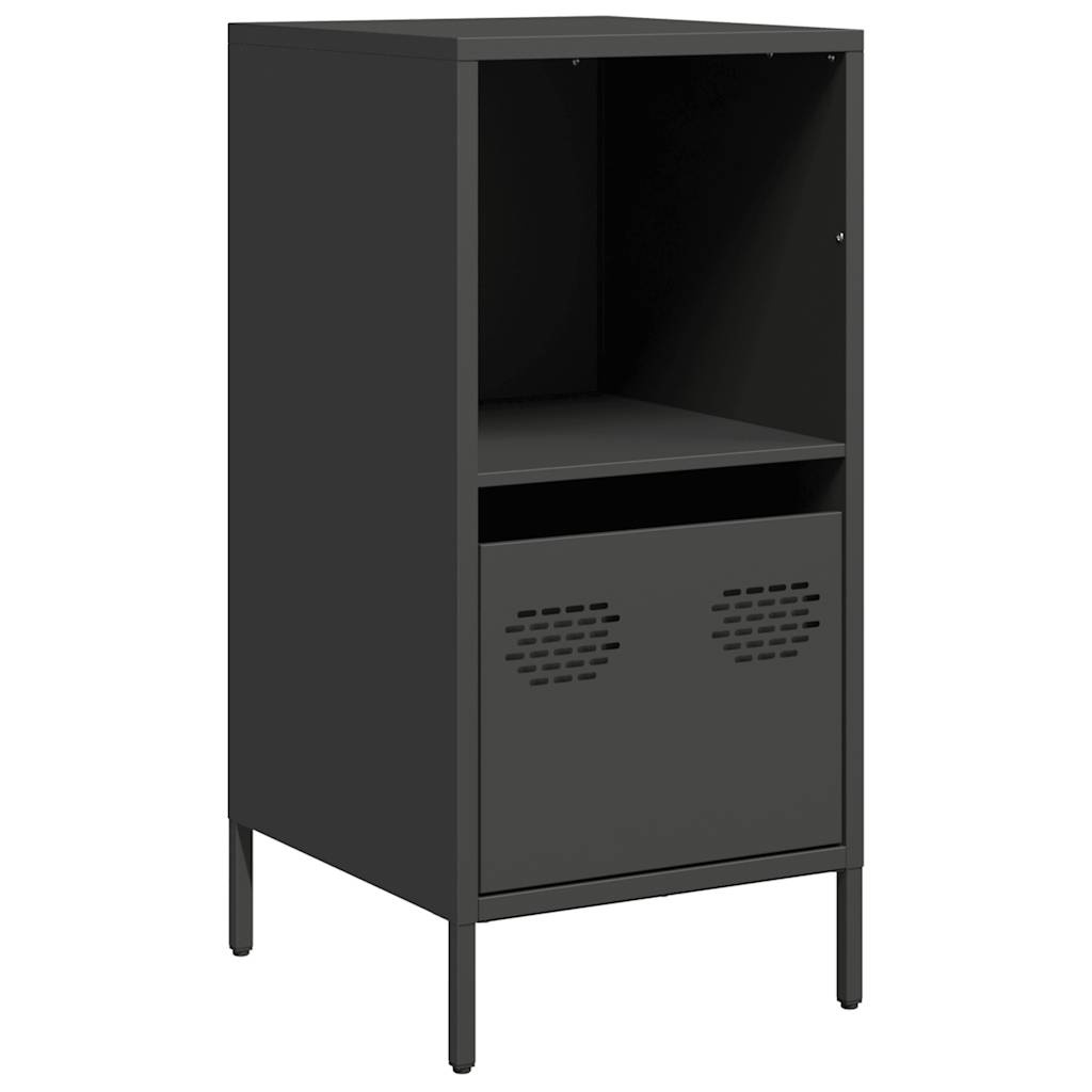 VidaXL Dressoir 35x39x73,5 cm koudgewalst staal zwart