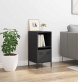 VidaXL Dressoir 35x39x73,5 cm koudgewalst staal zwart
