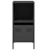 VidaXL Dressoir 35x39x73,5 cm koudgewalst staal zwart
