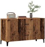 VidaXL Dressoir 100x36x60 cm bewerkt hout oud houtkleurig