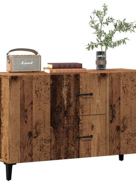 VidaXL Dressoir 100x36x60 cm bewerkt hout oud houtkleurig
