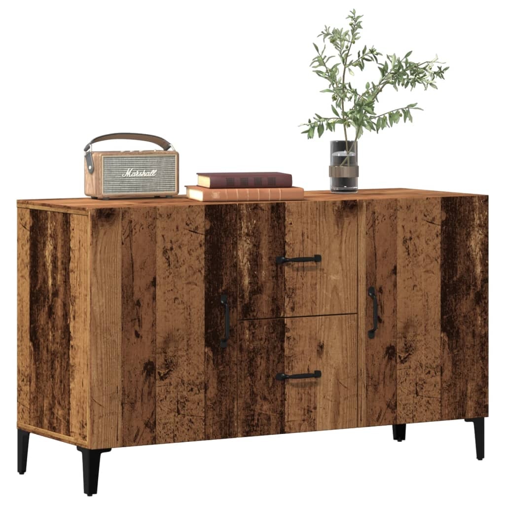 VidaXL Dressoir 100x36x60 cm bewerkt hout oud houtkleurig