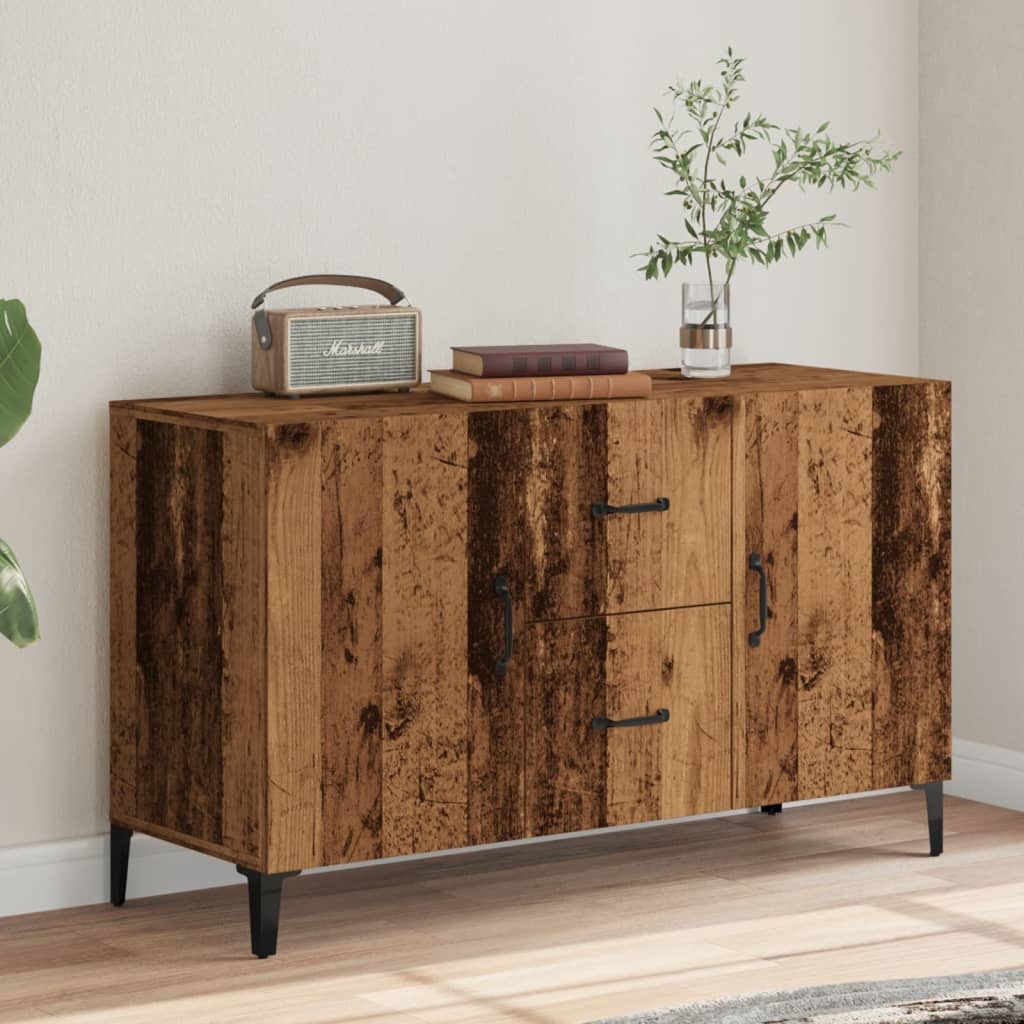 VidaXL Dressoir 100x36x60 cm bewerkt hout oud houtkleurig