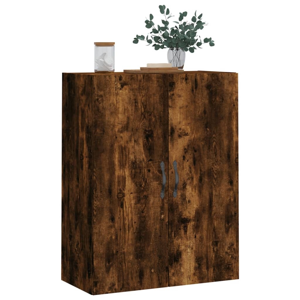 VidaXL Wandkast 69,5x34x90 cm bewerkt hout gerookt eikenkleurig