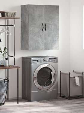 VidaXL Wandkast 69,5x34x90 cm bewerkt hout betongrijs