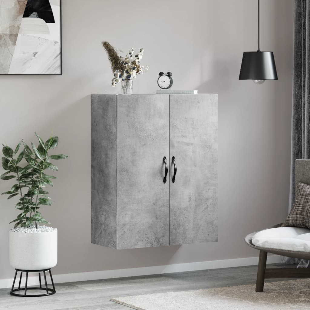 VidaXL Wandkast 69,5x34x90 cm bewerkt hout betongrijs