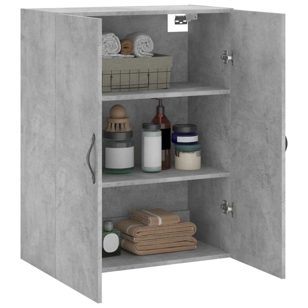 VidaXL Wandkast 69,5x34x90 cm bewerkt hout betongrijs