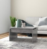 VidaXL Salontafel 68x50x38 cm bewerkt hout betongrijs