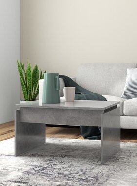 VidaXL Salontafel 68x50x38 cm bewerkt hout betongrijs
