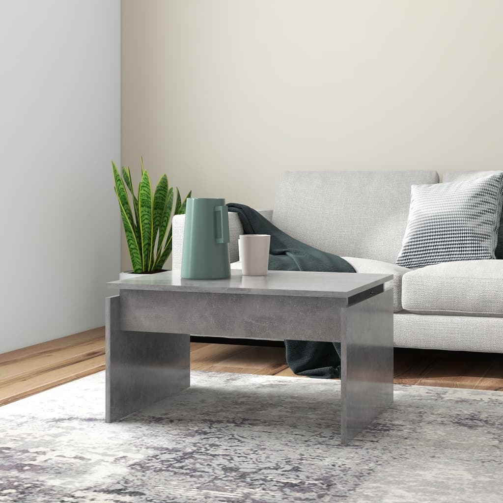 VidaXL Salontafel 68x50x38 cm bewerkt hout betongrijs