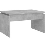 VidaXL Salontafel 68x50x38 cm bewerkt hout betongrijs