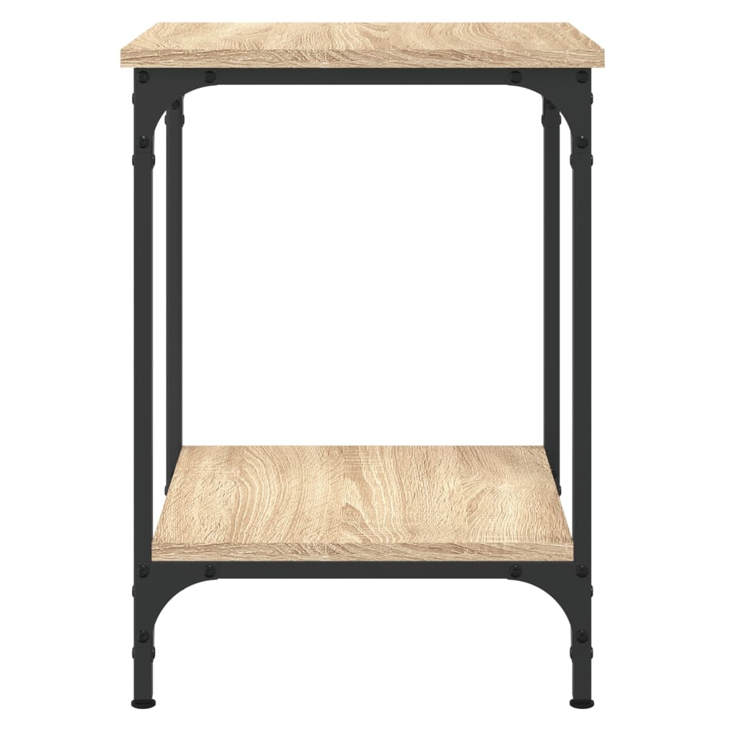 VidaXL Salontafel 40x40x55 cm bewerkt hout sonoma eikenkleurig