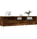 VidaXL Tv-meubel 150x30x44,5 cm bewerkt hout gerookt eikenkleurig