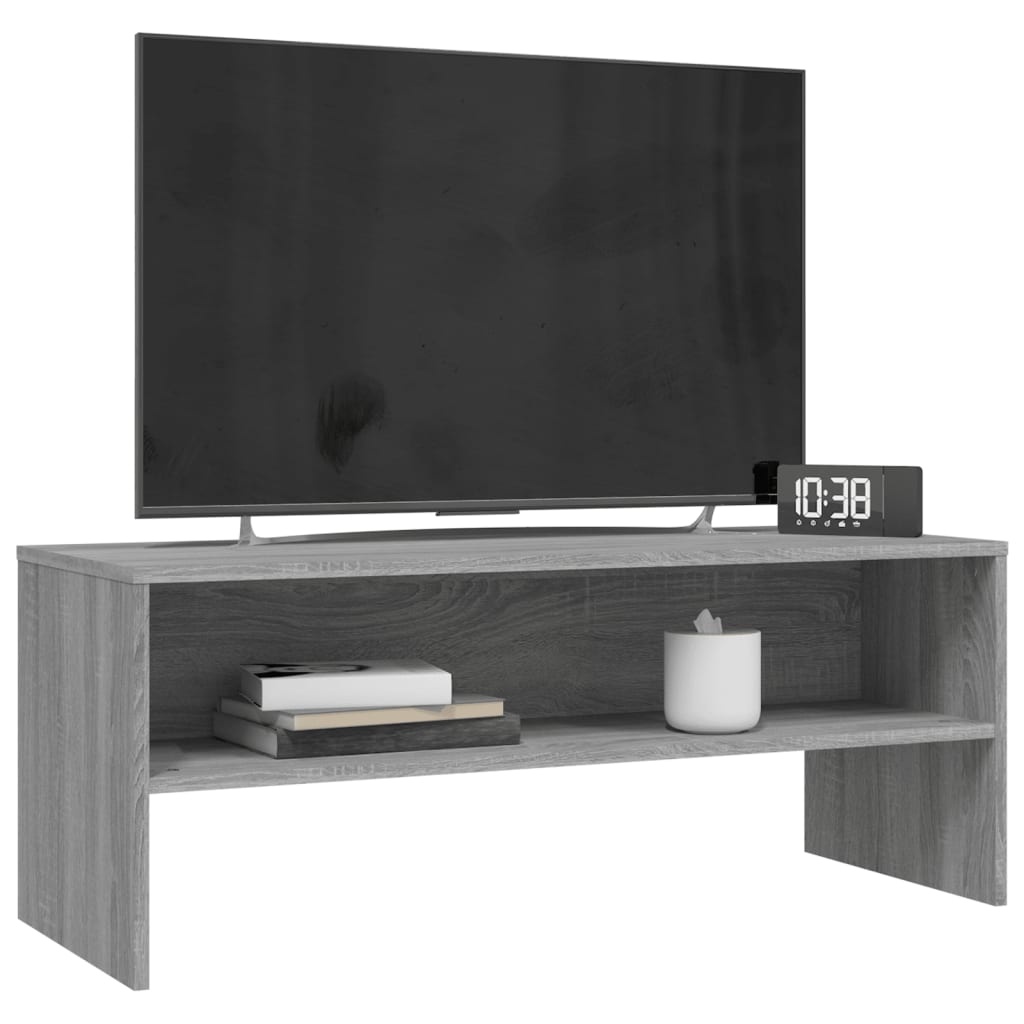 VidaXL Tv-meubel 100x40x40 cm bewerkt hout grijs sonoma eikenkleurig
