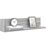 VidaXL Wandschappen 2 st 75x16,5x16,5 cm bewerkt hout grijs sonoma