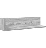 VidaXL Wandschappen 2 st 75x16,5x16,5 cm bewerkt hout grijs sonoma