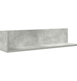 VidaXL Wandschappen 2 st 75x16,5x16,5 cm bewerkt hout betongrijs