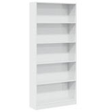 VidaXL Boekenkast 80x24x176 cm bewerkt hout hoogglans wit