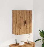 VidaXL Wandkast 69,5x34x90 cm bewerkt hout artisanaal eikenkleurig