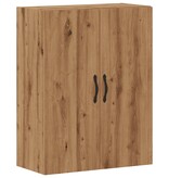 VidaXL Wandkast 69,5x34x90 cm bewerkt hout artisanaal eikenkleurig